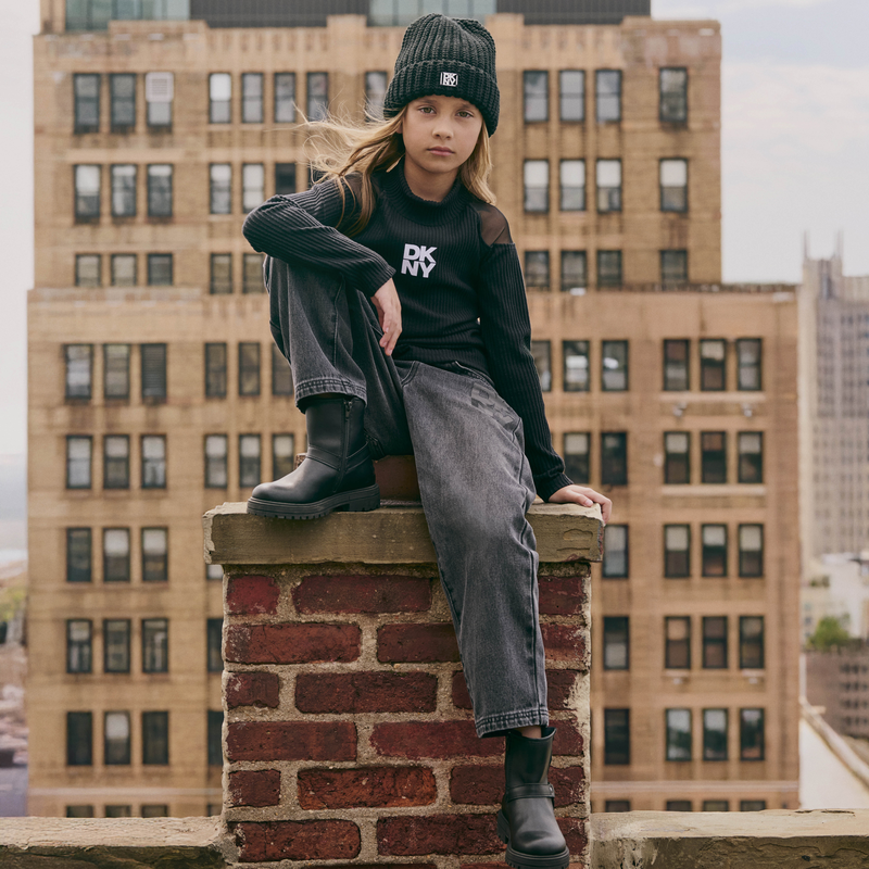 Cotton denim trousers DKNY 
                        UNISEX