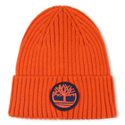 Knitted badge hat with logo, TIGERLILY, hi-res