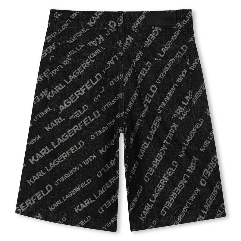 Denim Bermuda shorts KARL LAGERFELD KIDS 
                        BOY