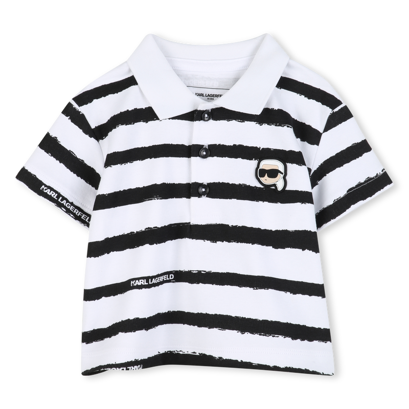 POLO AND SHORTS SET KARL LAGERFELD KIDS 
                        BOY
