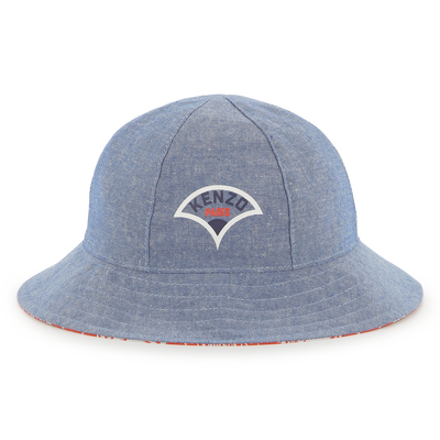 Reversible cotton bucket hat KENZO KIDS UNISEX