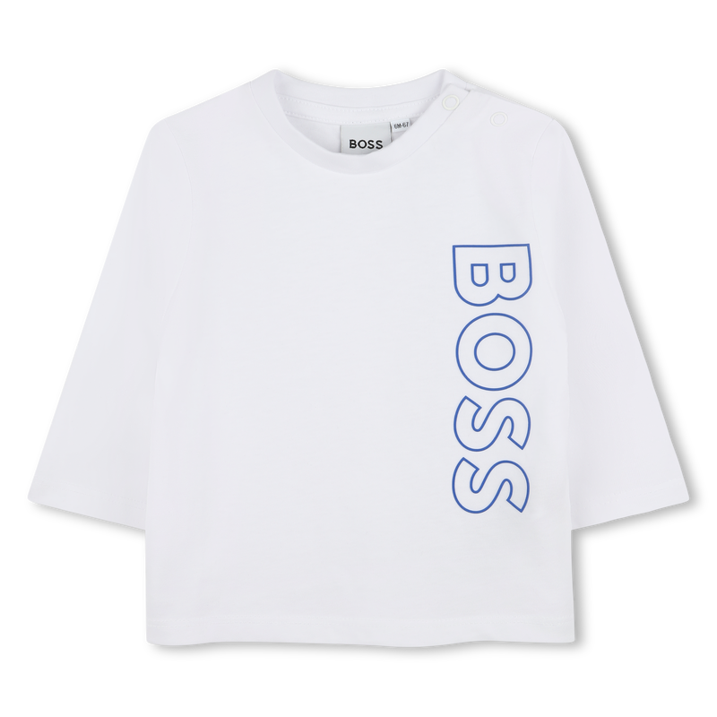 Cotton Long-Sleeve BOSS 
                        BOY