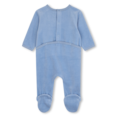 Embroidered velvet pyjamas KENZO KIDS BOY