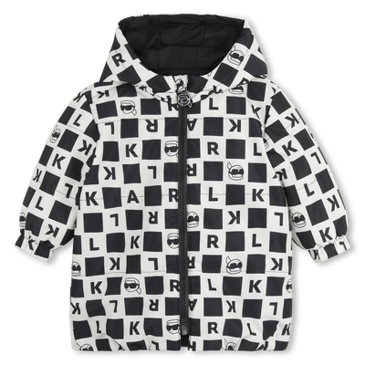 Reversible down jacket KARL LAGERFELD KIDS BOY