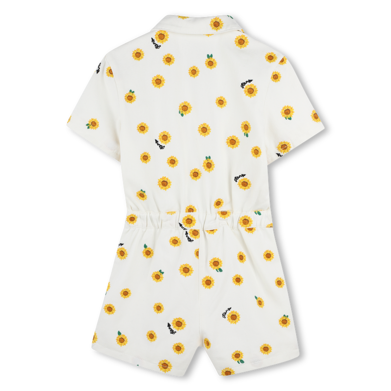 Cotton shorts playsuit KENZO KIDS 
                        GIRL