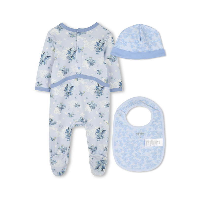 Cotton pyjamas, bib and hat KENZO KIDS 
                        BOY