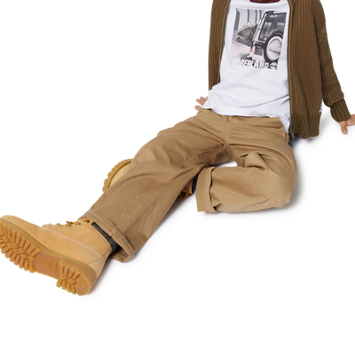 Embroidered knitted hat TIMBERLAND BOY