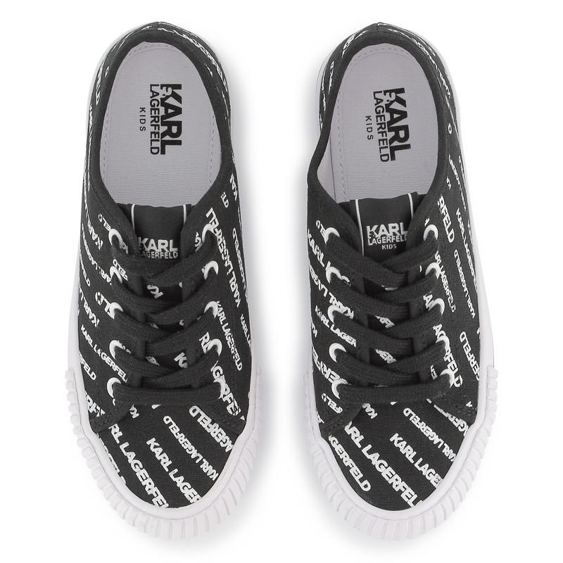 Logo print lace-up trainers KARL LAGERFELD KIDS 
                        BOY