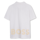 Cotton polo shirt with logo BOSS 
                    BOY