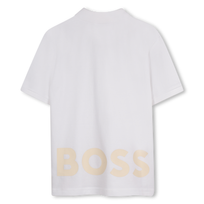 Cotton polo shirt with logo BOSS BOY