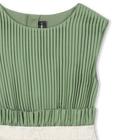 Pleated short sleeve dress KARL LAGERFELD KIDS 
                    GIRL
