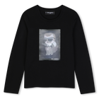 Long sleeve t-shirt KARL LAGERFELD KIDS 
                    GIRL