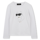 Long Sleeve T-Shirt KARL LAGERFELD KIDS 
                    GIRL