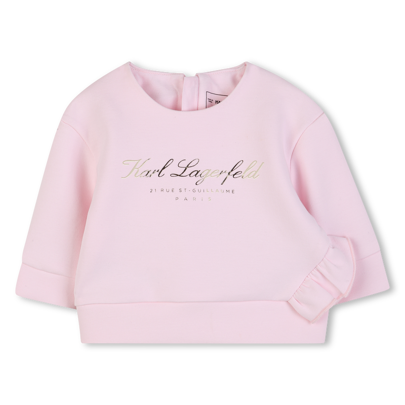 SWEATSHIRT AND SKIRT SET KARL LAGERFELD KIDS 
                        GIRL