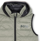 Flann-effect hooded puffer jacket BOSS 
                    BOY