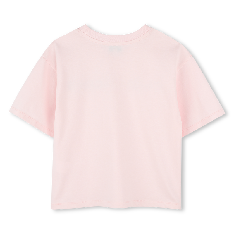 Cotton T-shirt with diamant&eacute;s MARC JACOBS 
                        GIRL
