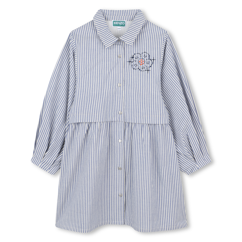 Fine stripe shirt dress KENZO KIDS 
                        GIRL