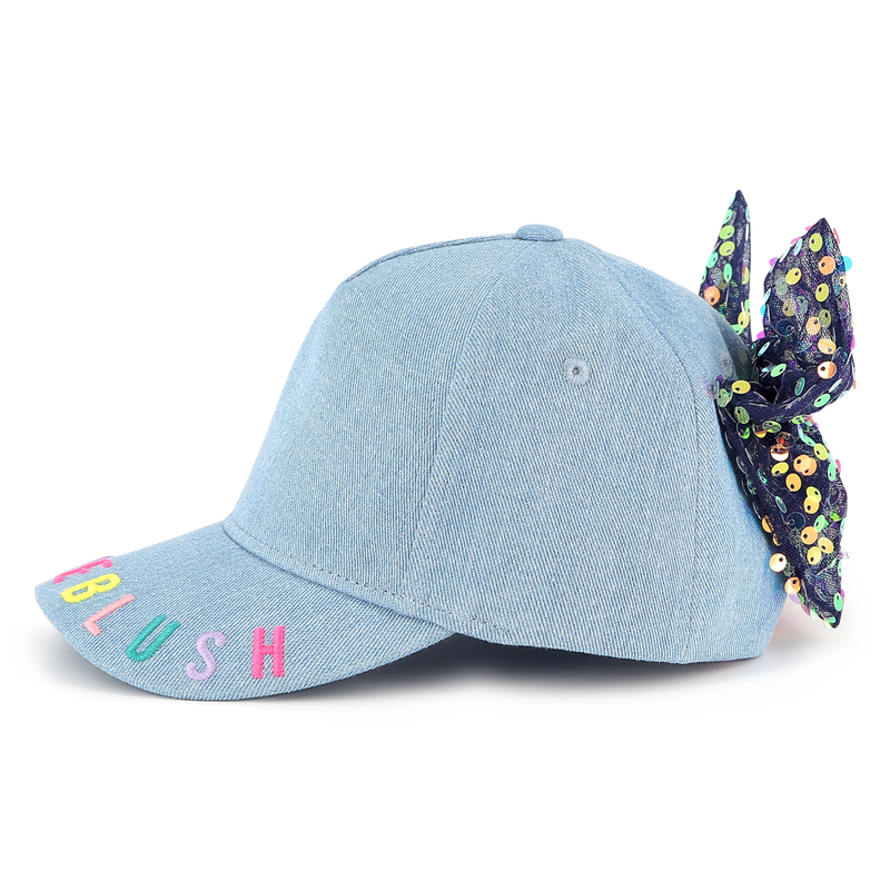 Denim baseball cap with bow BILLIEBLUSH 
                        GIRL