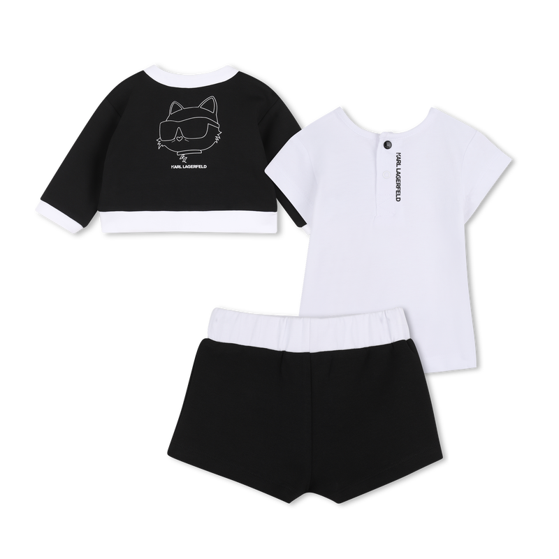 3-PIECE SET KARL LAGERFELD KIDS 
                        GIRL