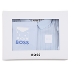 Pajama set + bib + beanie BOSS 
                    BOY