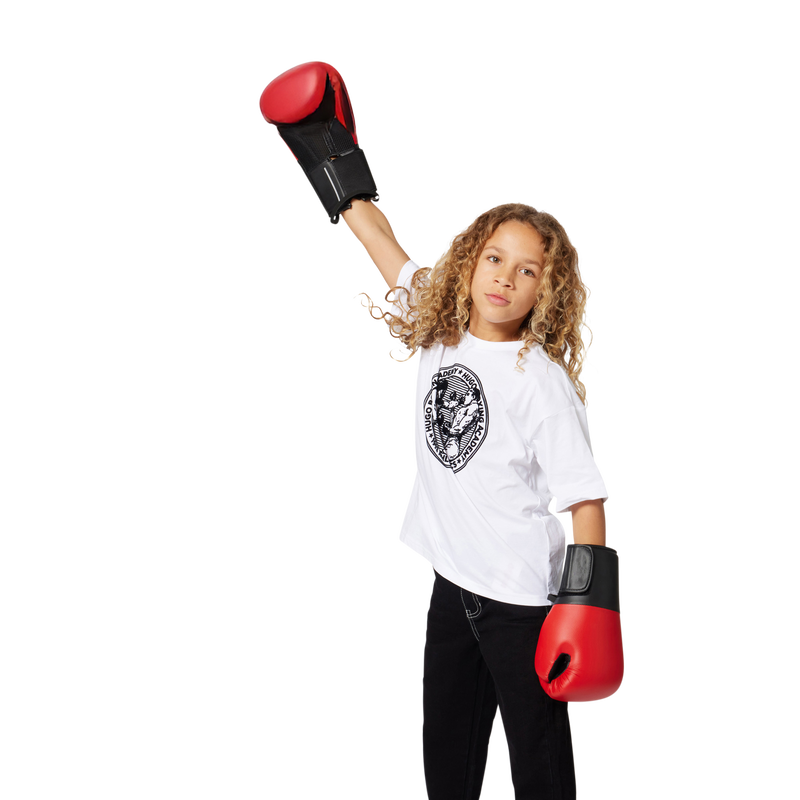 Reversible hooded down jacket HUGO 
                        BOY