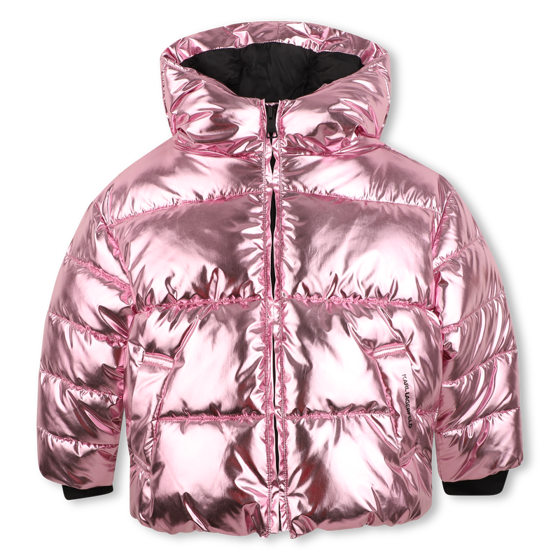 Hooded down jacket KARL LAGERFELD KIDS 
                        GIRL
