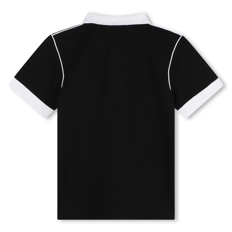 Two-tone buttoned polo shirt DKNY 
                        BOY