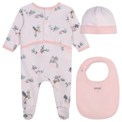 Cotton pyjamas, hat and bib KENZO KIDS GIRL