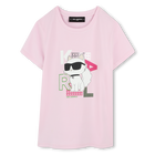 T-shirt with print KARL LAGERFELD KIDS 
                    GIRL