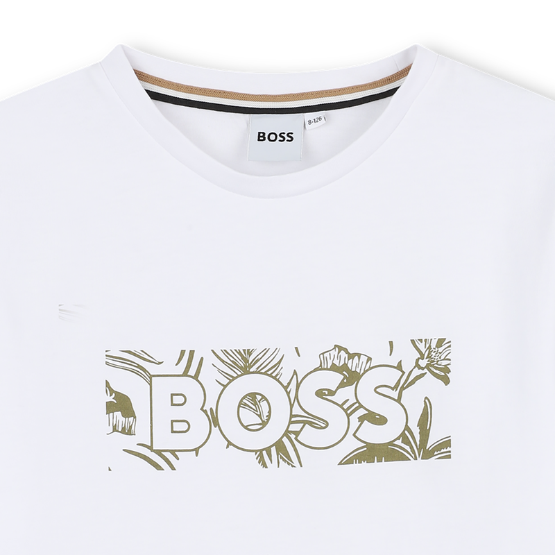 Short-sleeved cotton T-shirt BOSS 
                        BOY