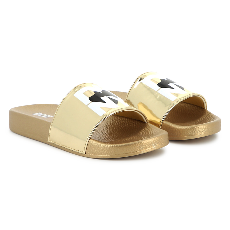 Lightweight metallic slides DKNY 
                        GIRL