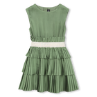 Pleated short sleeve dress KARL LAGERFELD KIDS 
                    GIRL