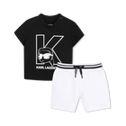 T-shirt and bermuda shorts set KARL LAGERFELD KIDS 
                    BOY