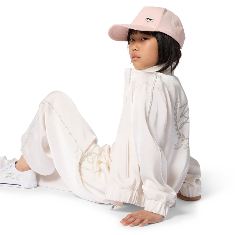 SATIN JOGGING TROUSERS KARL LAGERFELD KIDS 
                        GIRL