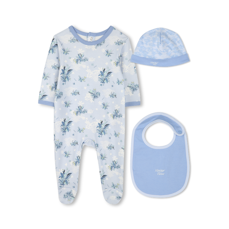 Cotton pyjamas, bib and hat KENZO KIDS 
                        BOY