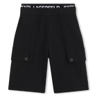 Elasticated waist bermuda shorts KARL LAGERFELD KIDS 
                    BOY