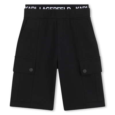 ELASTICATED WAIST BERMUDA SHORTS KARL LAGERFELD KIDS BOY