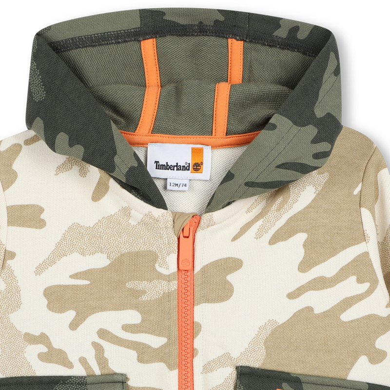 Hooded jogging cardigan TIMBERLAND 
                        BOY