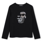 Long sleeve t-shirt KARL LAGERFELD KIDS 
                    GIRL