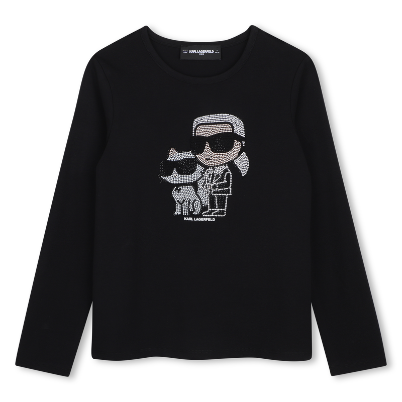 Long sleeve t-shirt KARL LAGERFELD KIDS 
                        GIRL