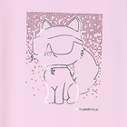 Novelty short-sleeved dress KARL LAGERFELD KIDS 
                    GIRL