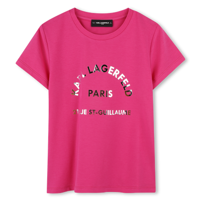 Short-sleeved T-shirt KARL LAGERFELD KIDS GIRL