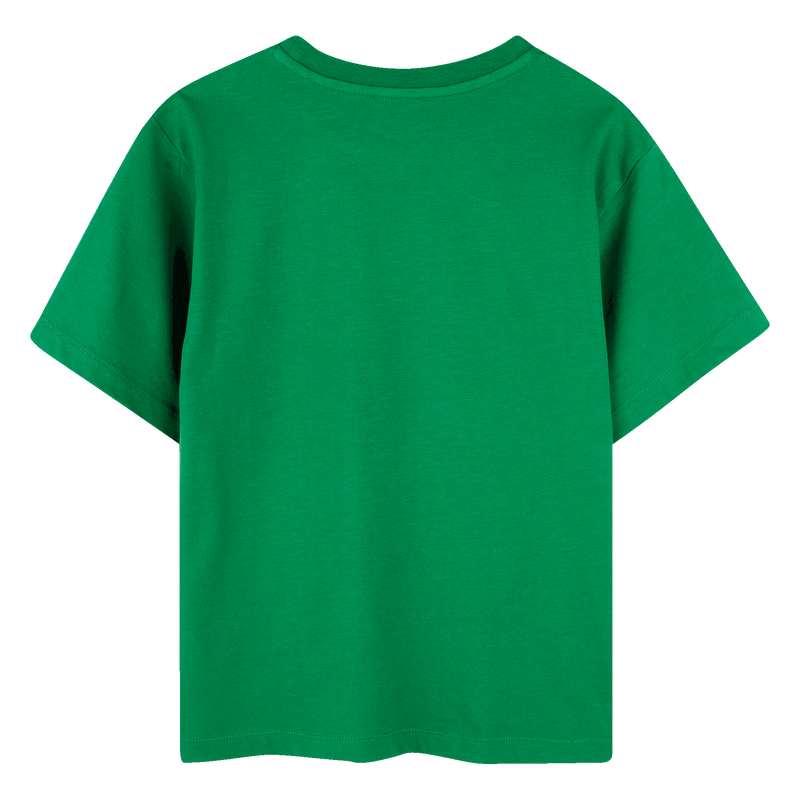 Embroidered T-shirt with patch KENZO KIDS 
                        GIRL