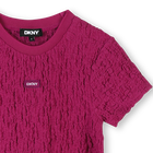 Short-sleeved waffled dress DKNY 
                    GIRL