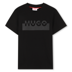 Short-sleeved T-shirt, BLACK, hi-res