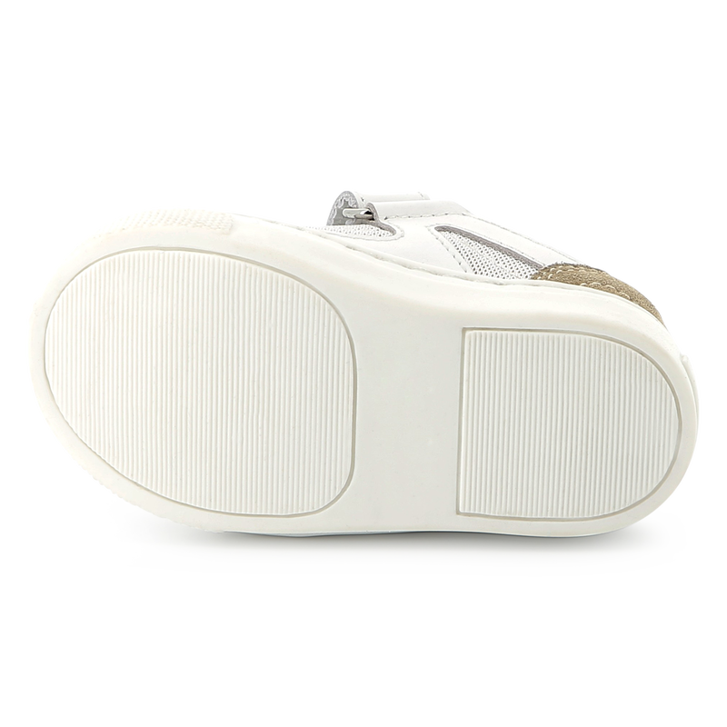 Leather hook-and-loop trainers BOSS 
                        BOY