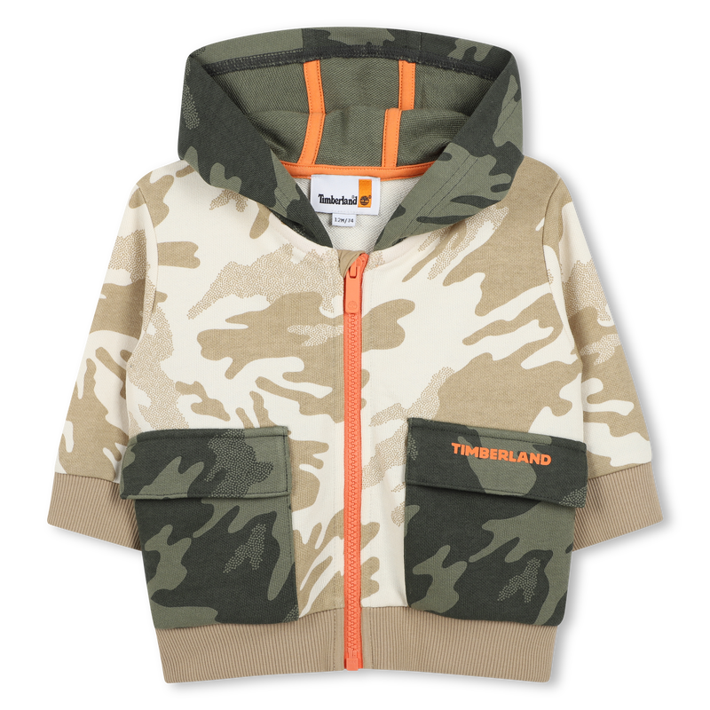 Hooded jogging cardigan TIMBERLAND 
                        BOY