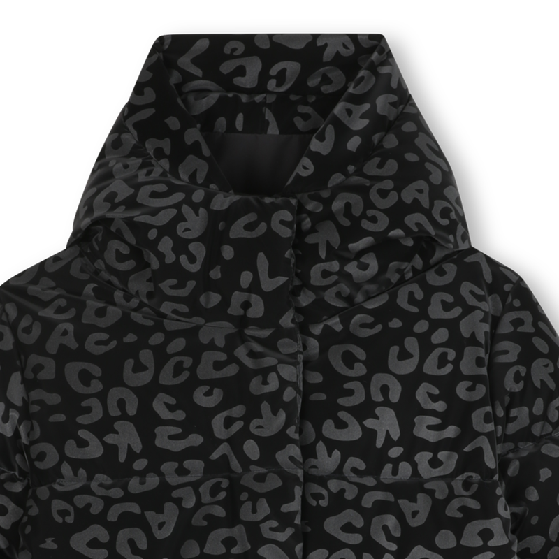 Long hooded down jacket KARL LAGERFELD KIDS 
                        GIRL