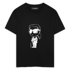 Short-sleeved T-shirt, BLACK, hi-res