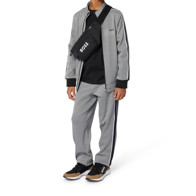 Printed zip-up cardigan BOSS BOY